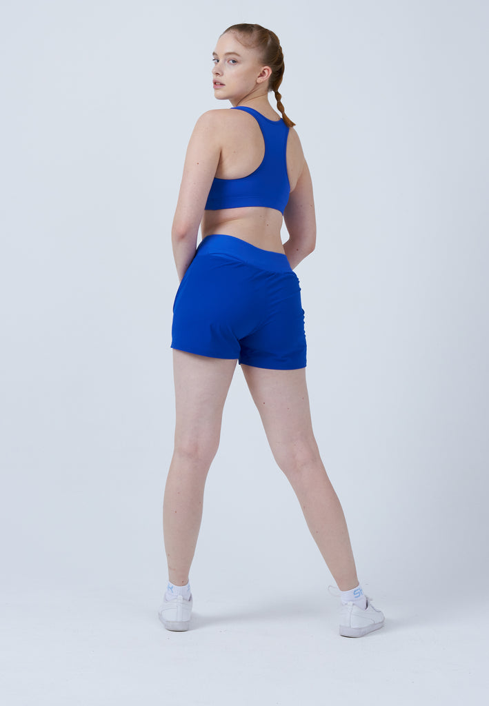Mädchen & Damen und Gender Advantage Tennis Shorts mit Ballhalter, kobaltblau von SPORTKIND