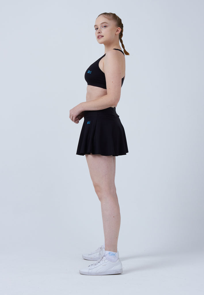 Mädchen & Damen und Gender Advantage Tennisrock / Skort mit Ballhalter, schwarz von SPORTKIND
