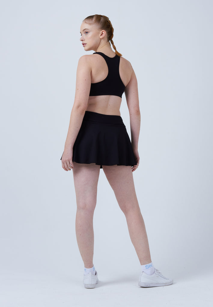 Mädchen & Damen und Gender Advantage Tennisrock / Skort mit Ballhalter, schwarz von SPORTKIND
