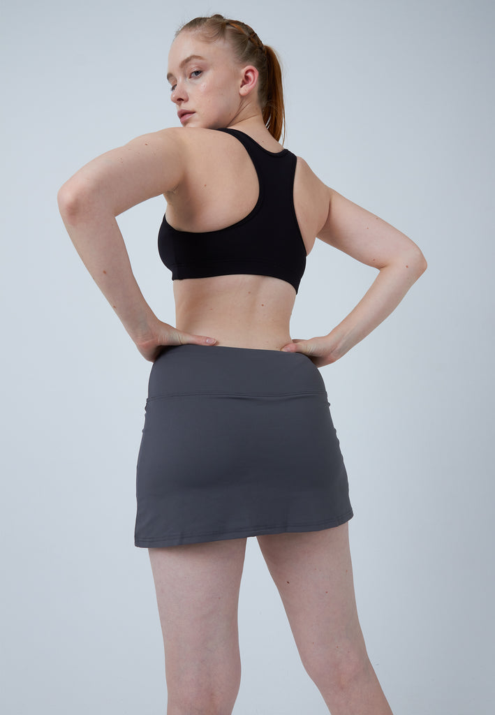 Mädchen & Damen und Gender Basic Tennisrock / Skort, grau von SPORTKIND