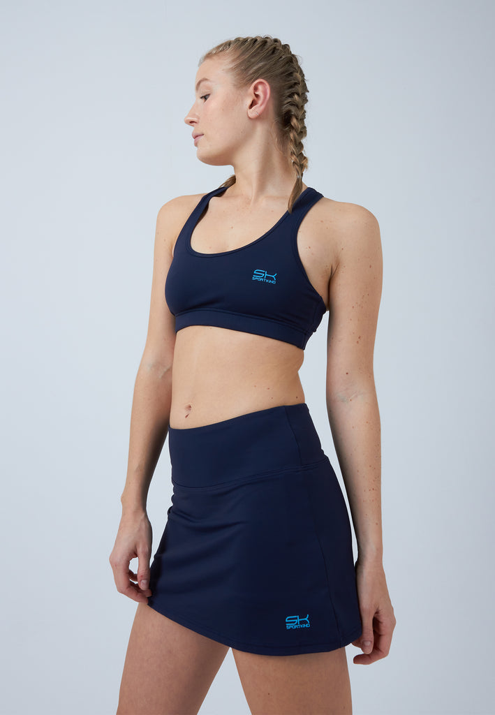 Mädchen & Damen und Gender Basic Tennisrock / Skort, navy blau von SPORTKIND