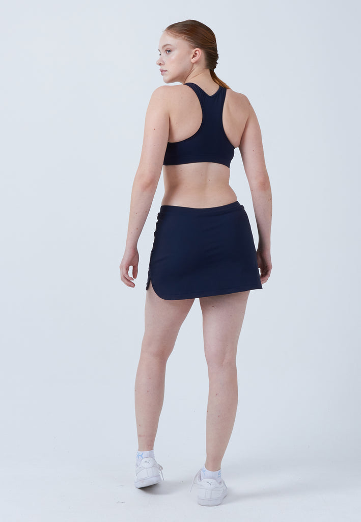 Mädchen & Damen und Gender Classic Tennisrock / Skort mit Taschen, navy blau von SPORTKIND