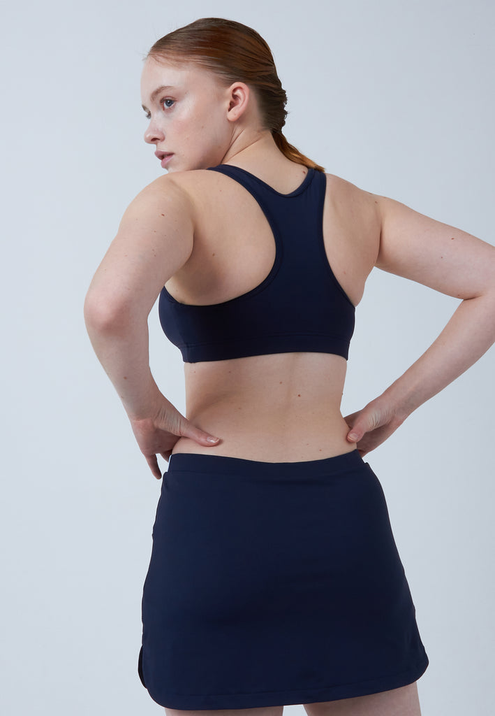 Mädchen & Damen und Gender Classic Tennisrock / Skort mit Taschen, navy blau von SPORTKIND