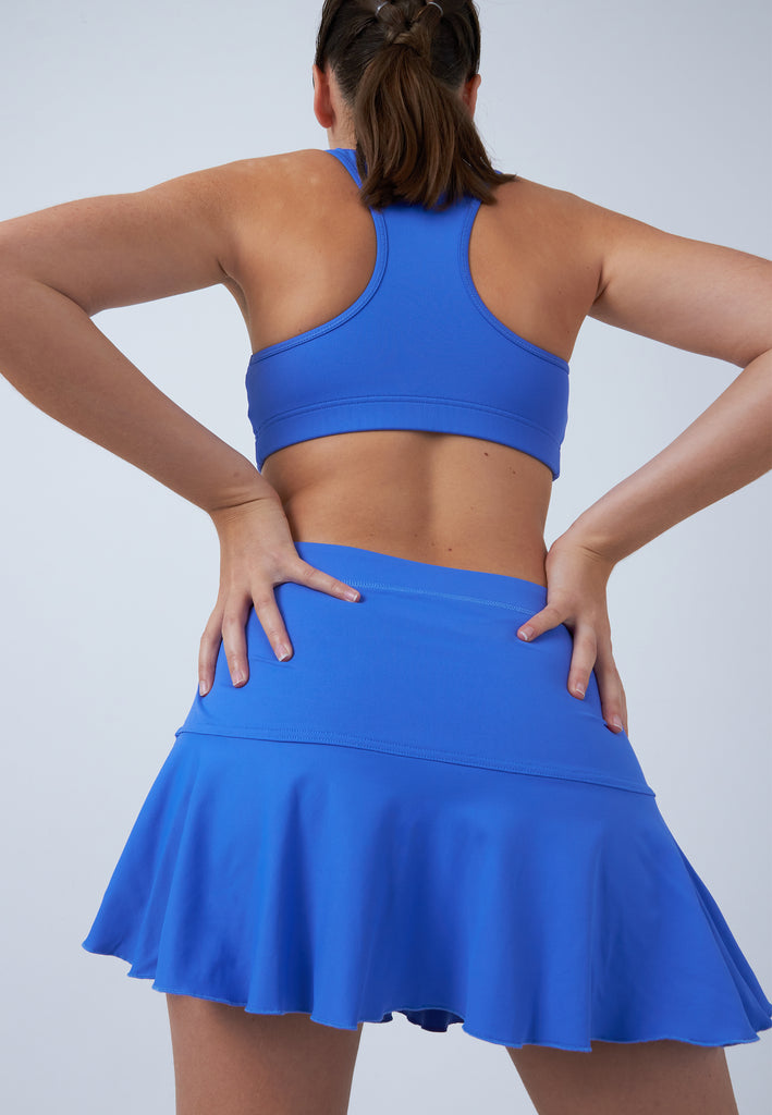 Mädchen & Damen und Gender Glockiger Tennisrock / Skort, kornblumen blau von SPORTKIND