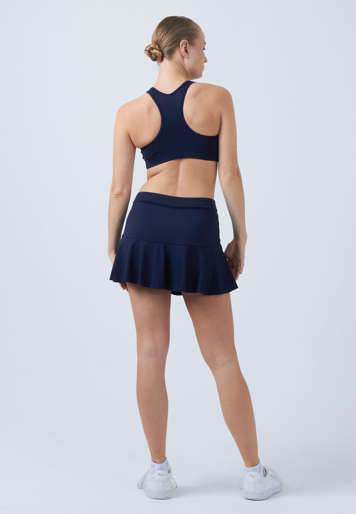 Mädchen & Damen und Gender Glockiger Tennisrock / Skort, navy blau von SPORTKIND