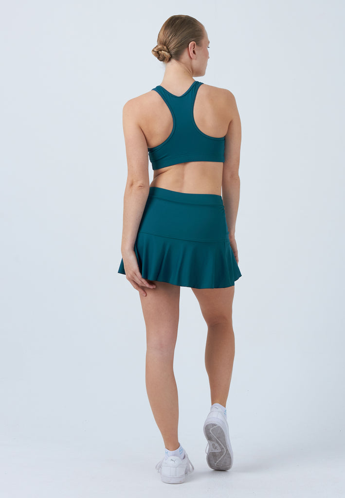 Mädchen & Damen und Gender Glockiger Tennisrock / Skort, petrol grün von SPORTKIND