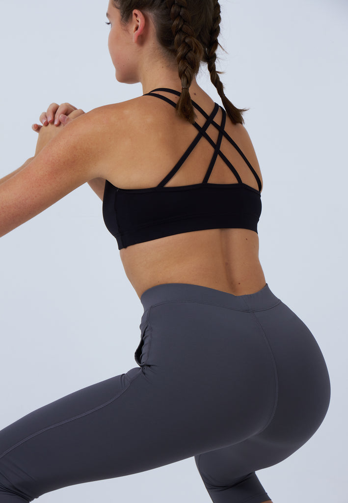 Mädchen & Damen und Gender Tennis 3/4-Leggings mit Taschen, grau von SPORTKIND