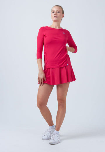 Mädchen & Damen und Gender Tennis 3/4-Longsleeve Shirt pink von SPORTKIND