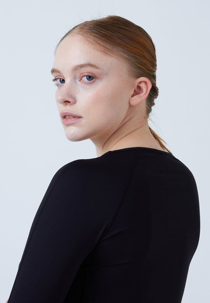 Mädchen & Damen und Gender Tennis 3/4-Longsleeve Shirt, schwarz von SPORTKIND