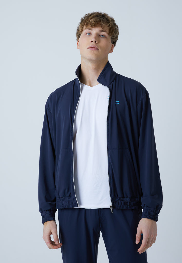 Jungen & Herren und Gender Tennis Court Joggingjacke, navy blau von SPORTKIND