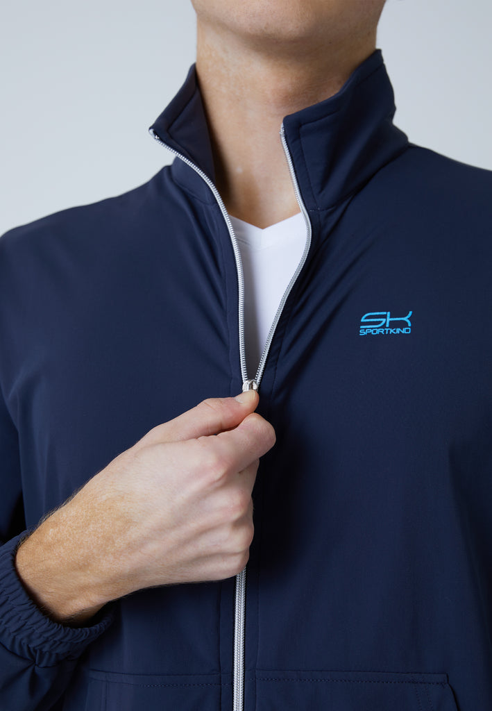 Jungen & Herren und Gender Tennis Court Joggingjacke, navy blau von SPORTKIND