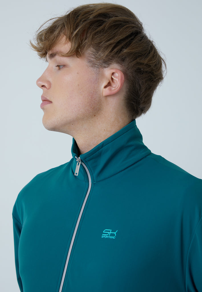 Jungen & Herren und Gender Tennis Court Joggingjacke, petrol grün von SPORTKIND