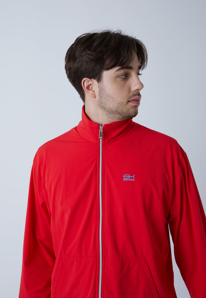 Jungen & Herren und Gender Tennis Court Joggingjacke, rot von SPORTKIND