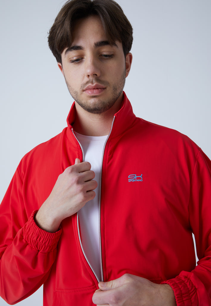 Jungen & Herren und Gender Tennis Court Joggingjacke, rot von SPORTKIND