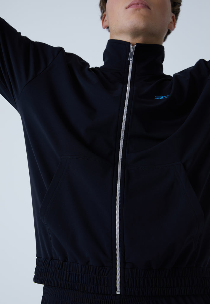 Jungen & Herren und Gender Tennis Court Joggingjacke, schwarz von SPORTKIND