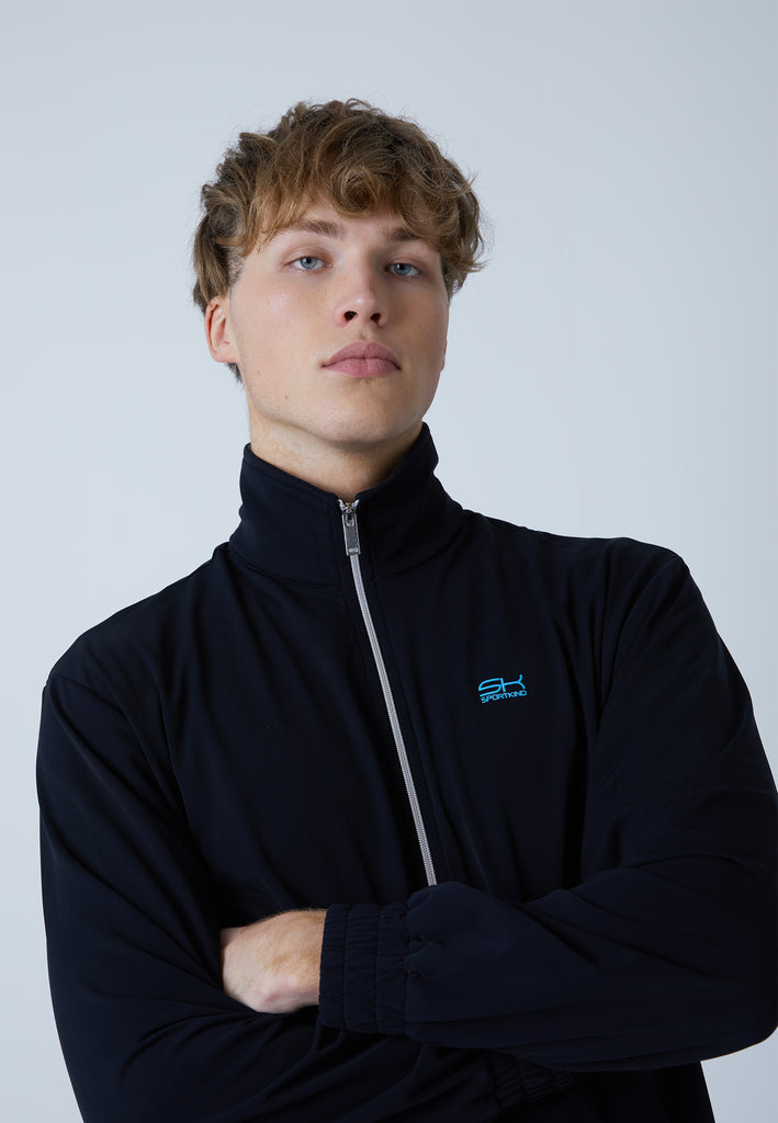 Jungen & Herren und Gender Tennis Court Joggingjacke, schwarz von SPORTKIND