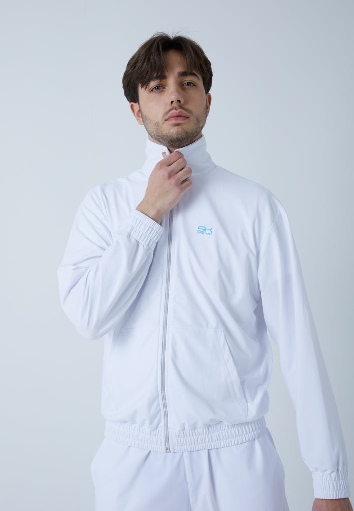 Jungen & Herren und Gender Tennis Court Joggingjacke, weiß von SPORTKIND