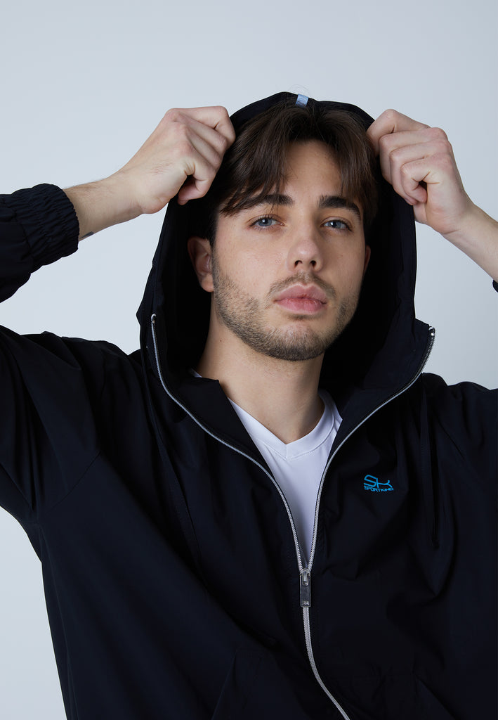 Jungen & Herren und Gender Tennis Cross Trainingsjacke, schwarz von SPORTKIND