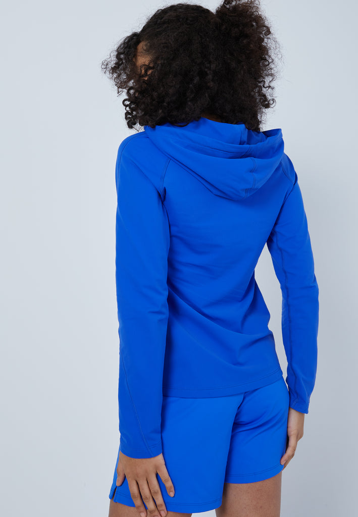 Mädchen & Damen und Gender Tennis Joggingjacke mit Kapuze, kobaltblau von SPORTKIND