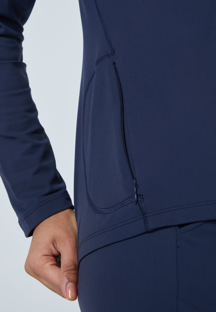 Mädchen & Damen und Gender Tennis Joggingjacke mit Kapuze, navy blau von SPORTKIND