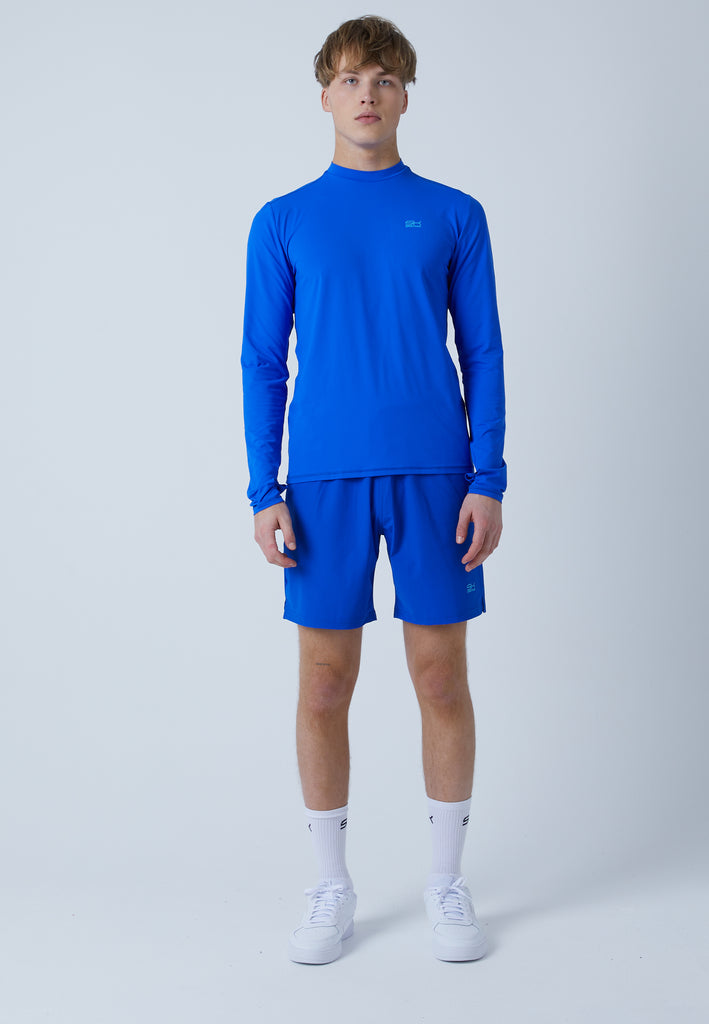 Jungen & Herren und Gender Tennis Langarmshirt High-Neck Herren & Jungen, kobaltblau von SPORTKIND