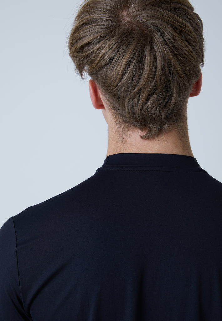 Jungen & Herren und Gender Tennis Langarmshirt High-Neck Herren & Jungen, schwarz von SPORTKIND