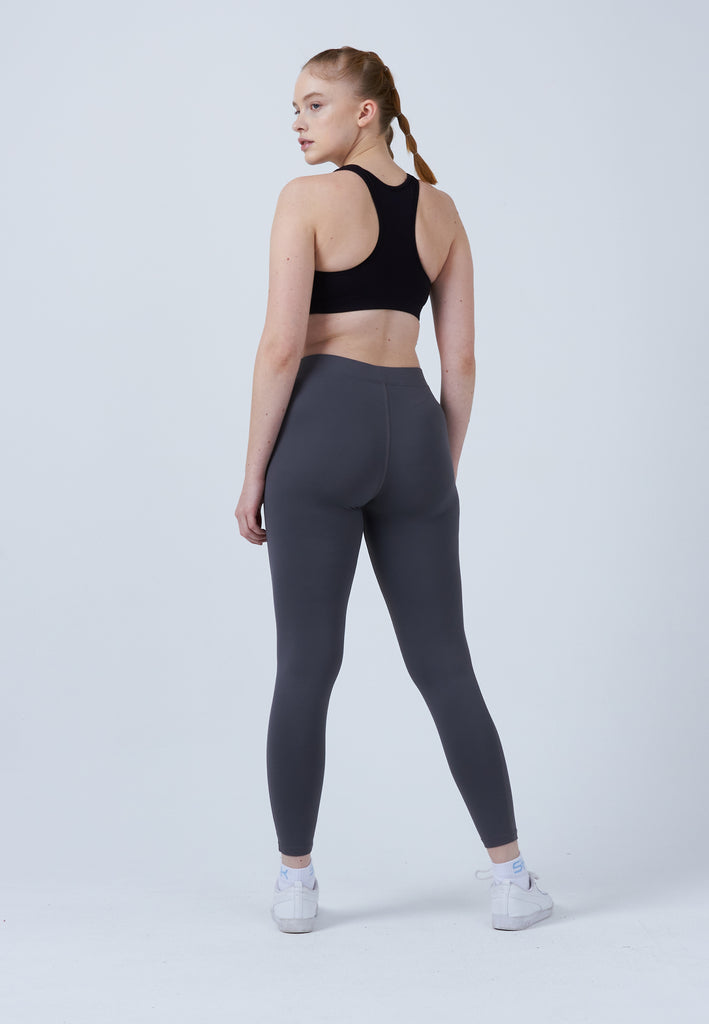 Mädchen & Damen und Gender Tennis Leggings mit Taschen lang, grau von SPORTKIND