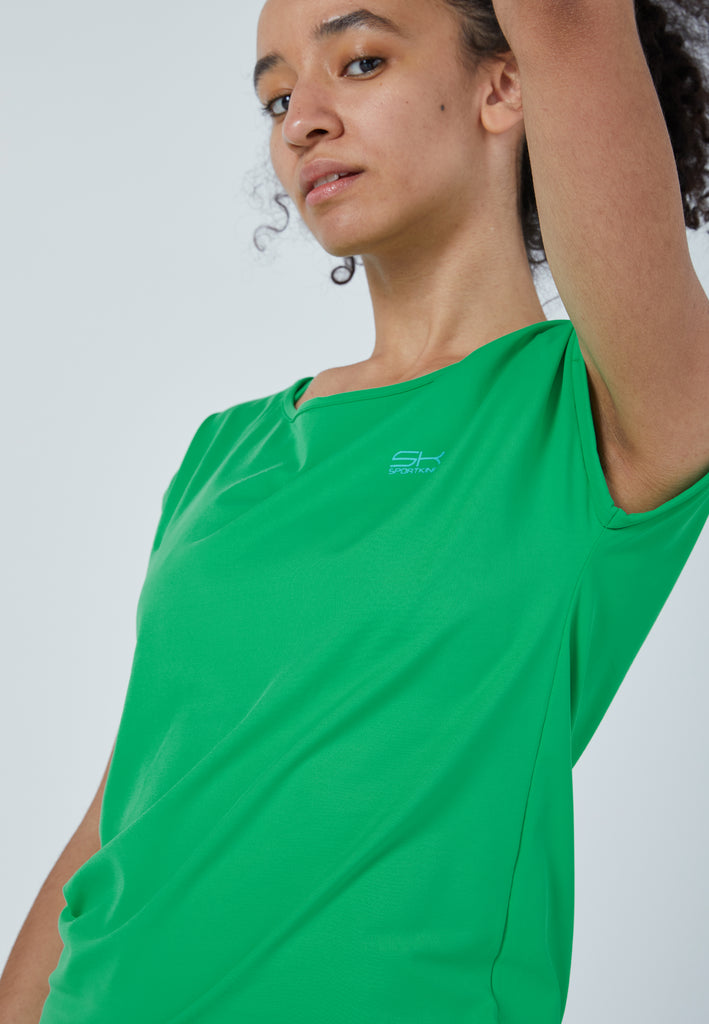 Mädchen & Damen und Gender Tennis Loose Fit Shirt, grün von SPORTKIND