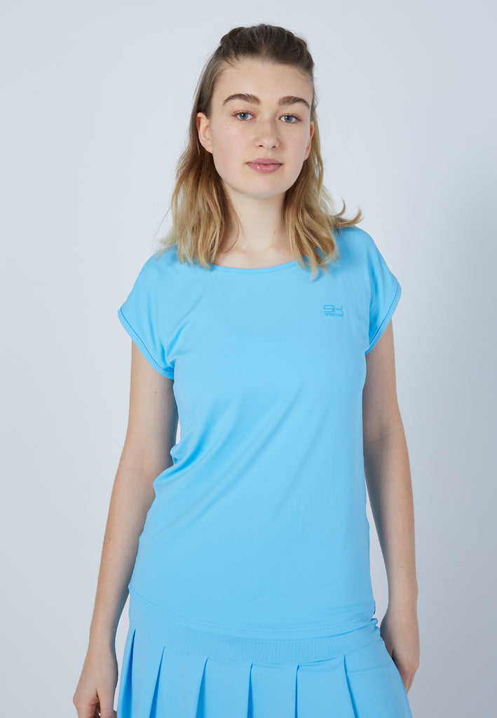 Mädchen & Damen und Gender Tennis Loose Fit Shirt, hellblau von SPORTKIND