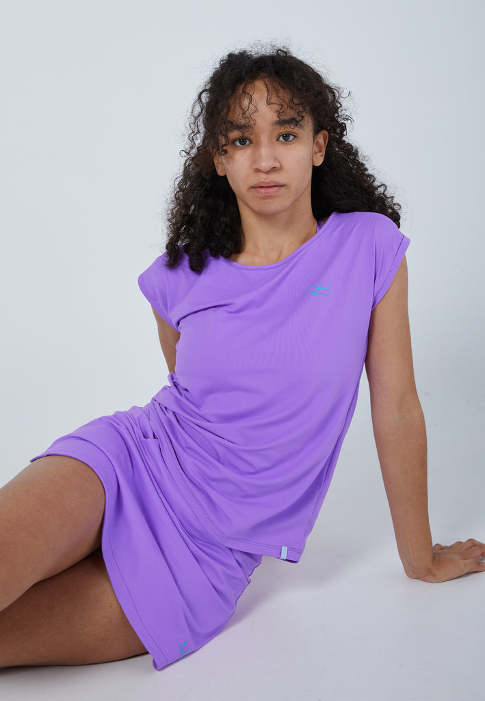 Mädchen & Damen und Gender Tennis Loose Fit Shirt, lila von SPORTKIND