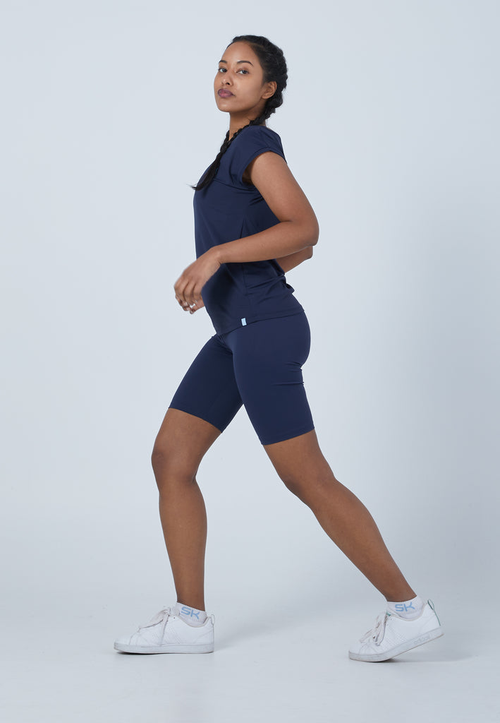 Mädchen & Damen und Gender Tennis Loose Fit Shirt, navy blau von SPORTKIND