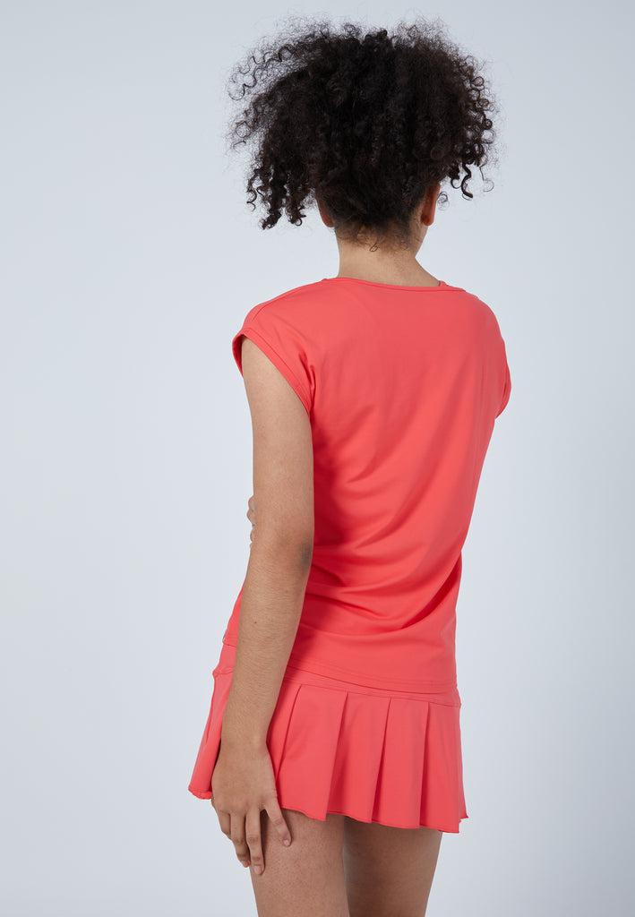 Mädchen & Damen und Gender Tennis Loose Fit Shirt, pfirsich von SPORTKIND