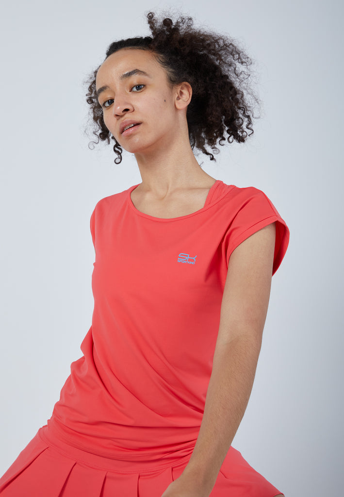 Mädchen & Damen und Gender Tennis Loose Fit Shirt, pfirsich von SPORTKIND