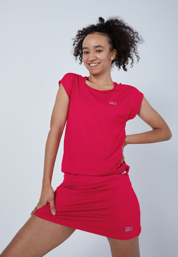 Mädchen & Damen und Gender Tennis Loose Fit Shirt, pink von SPORTKIND