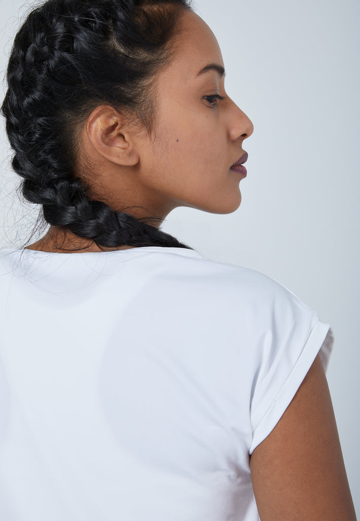 Mädchen & Damen und Gender Tennis Loose Fit Shirt, weiß von SPORTKIND