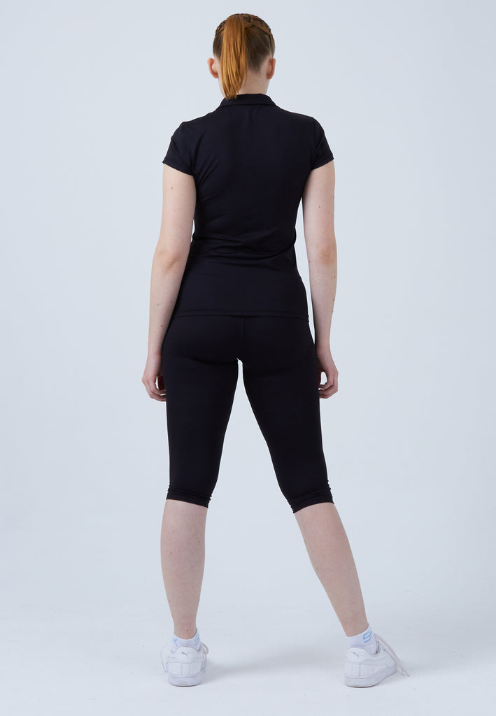 Mädchen & Damen und Gender Tennis Poloshirt Damen & Mädchen, schwarz von SPORTKIND