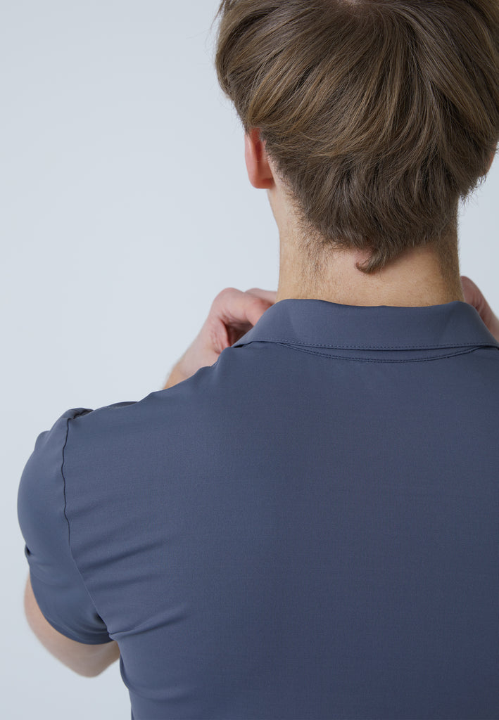 Jungen & Herren und Gender Tennis Poloshirt Herren & Jungen, grau von SPORTKIND