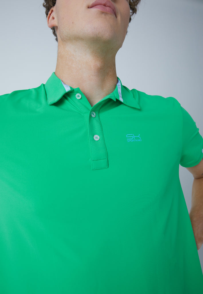 Jungen & Herren und Gender Tennis Poloshirt Herren & Jungen, grün von SPORTKIND