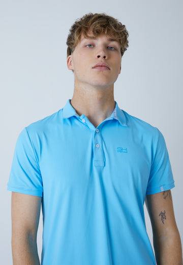 Jungen & Herren und Gender Tennis Poloshirt Herren & Jungen, hellblau von SPORTKIND
