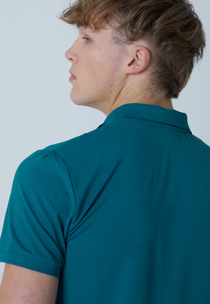 Jungen & Herren und Gender Tennis Poloshirt Herren & Jungen, petrol grün von SPORTKIND