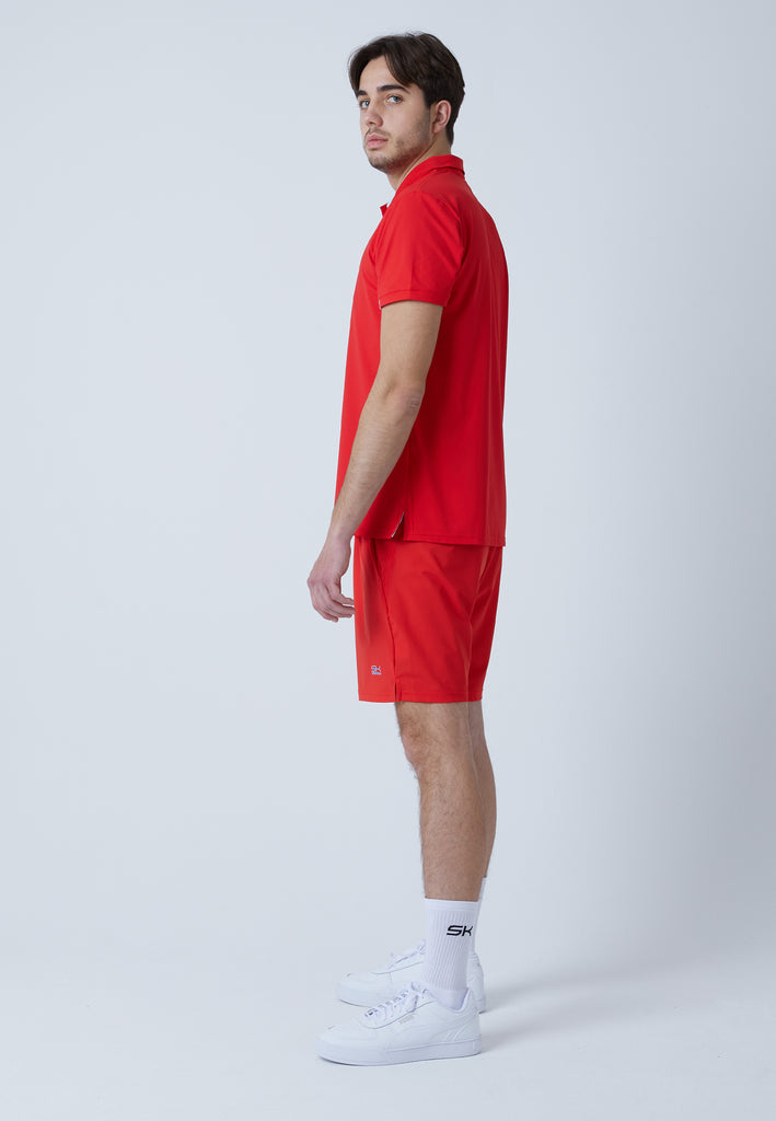 Jungen & Herren und Gender Tennis Poloshirt Herren & Jungen, rot von SPORTKIND