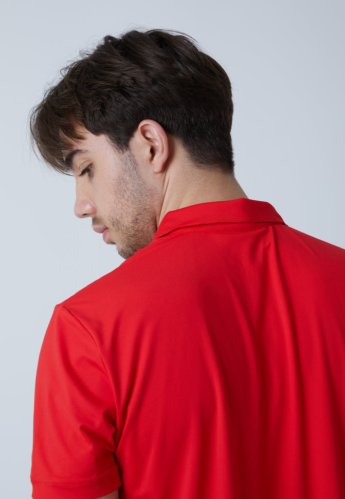 Jungen & Herren und Gender Tennis Poloshirt Herren & Jungen, rot von SPORTKIND