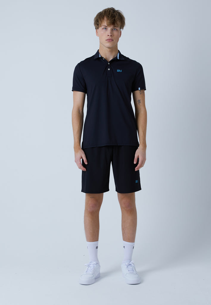 Jungen & Herren und Gender Tennis Poloshirt Herren & Jungen, schwarz von SPORTKIND