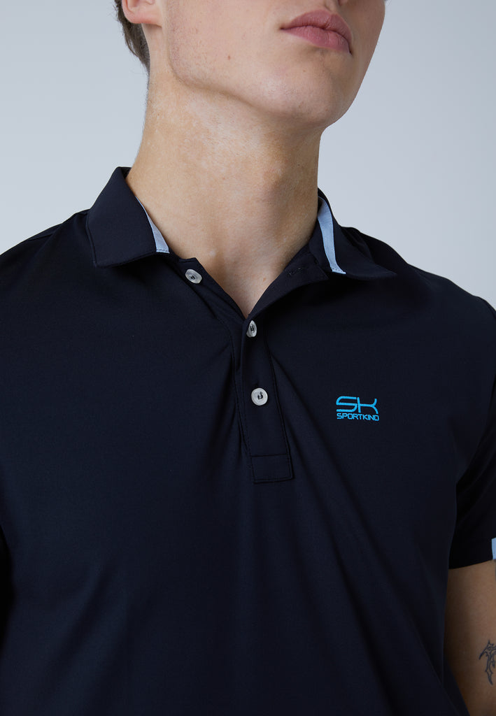 Jungen & Herren und Gender Tennis Poloshirt Herren & Jungen, schwarz von SPORTKIND