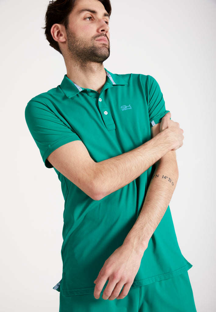 Jungen & Herren und Gender Tennis Poloshirt Herren & Jungen, smaragd grün von SPORTKIND