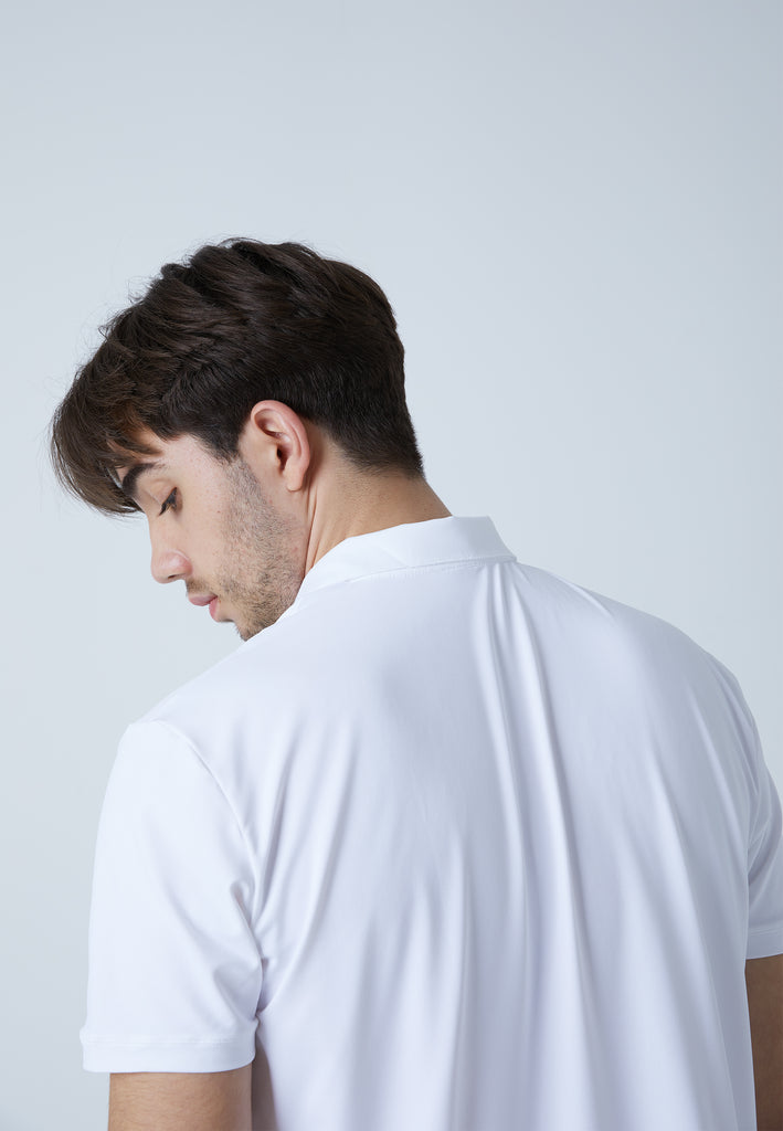 Jungen & Herren und Gender Tennis Poloshirt Herren & Jungen, weiß von SPORTKIND