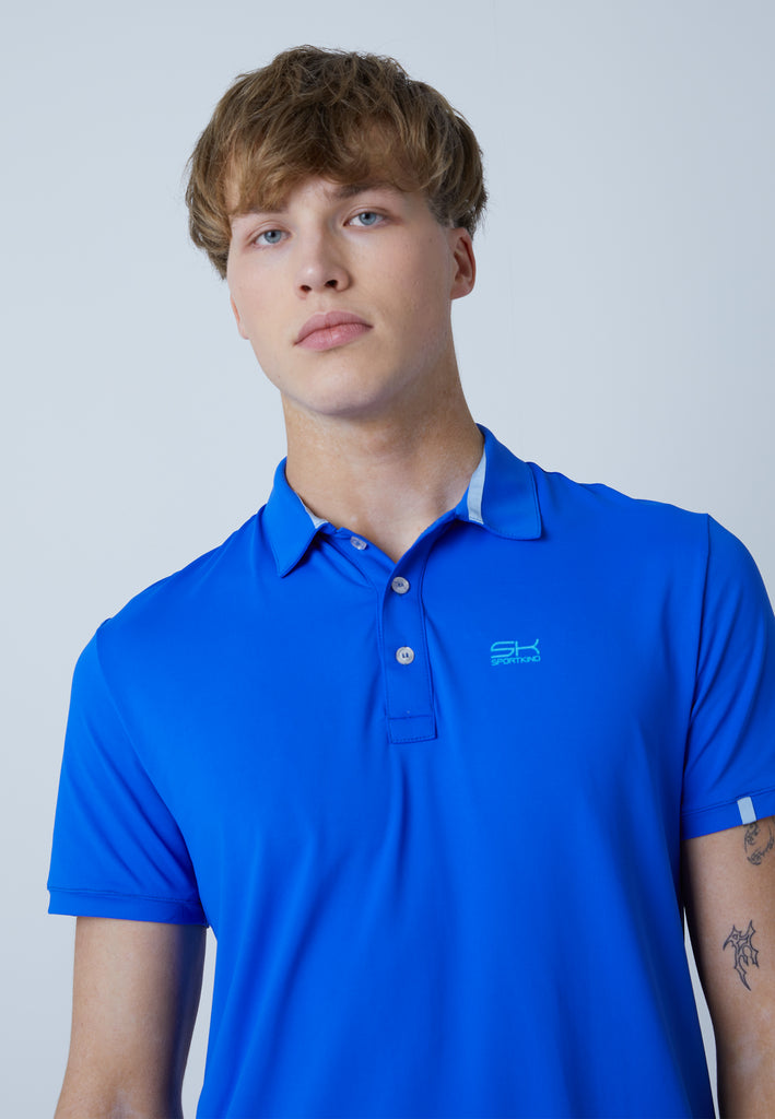 Jungen & Herren und Gender Tennis Poloshirt, kobaltblau von SPORTKIND