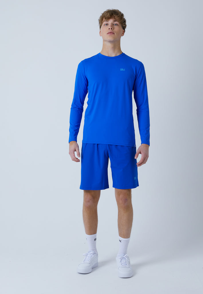 Jungen & Herren und Gender Tennis Rundhals Longsleeve Shirt, kobaltblau von SPORTKIND