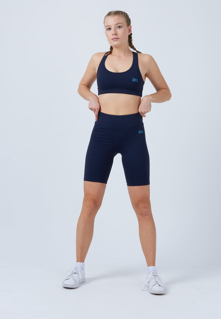 Mädchen & Damen und Gender Tennis Short Tights / Radlerhose, navy blau von SPORTKIND