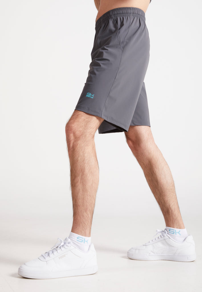 Jungen & Herren und Gender Tennis Shorts lang, grau von SPORTKIND